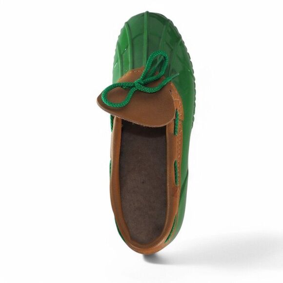 Unbranded Made in USA Waterproof Classic Low Duck Boots Green / Brown Women's 9 - Picture 10 of 11